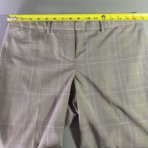 Vintage THE LIMITED Drew Fit Pants Low Rise Flare Stretch Plaid Womens 10 Brown - Picture 5 of 10